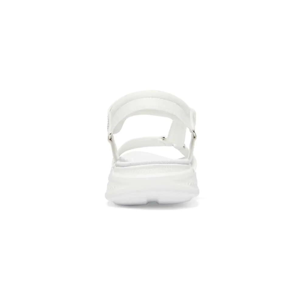 Naples Sandal in White Diamante