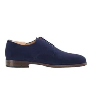 Navy Suede Derby Shoes - DOVER II