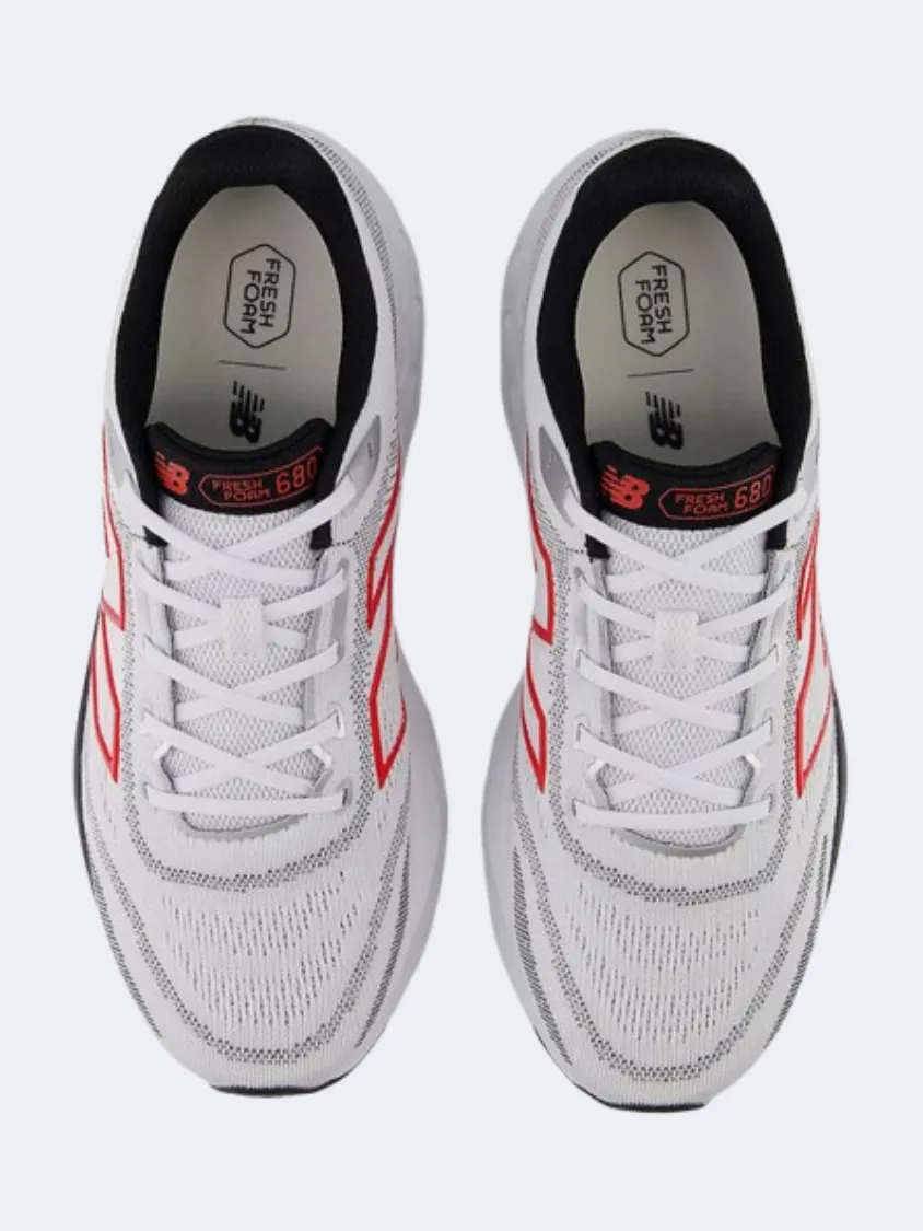 New Balance 680 Men Running Shoes White/Black/Red