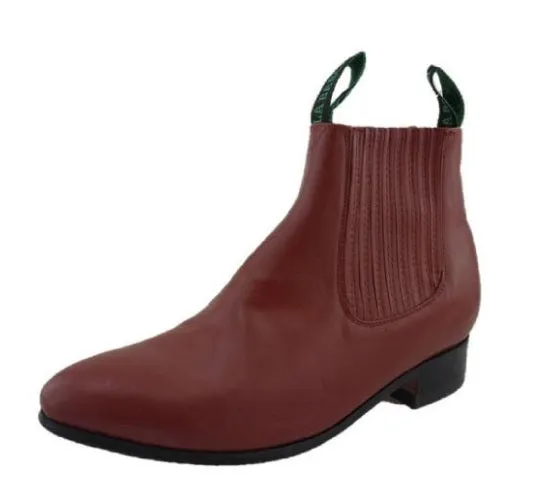 New BOTINE CHARRO LA BARCA COLOR LADRILLO . MENS BOTINES LA BARCA RED BRICK COLOR