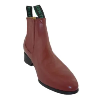 New BOTINE CHARRO LA BARCA COLOR LADRILLO . MENS BOTINES LA BARCA RED BRICK COLOR