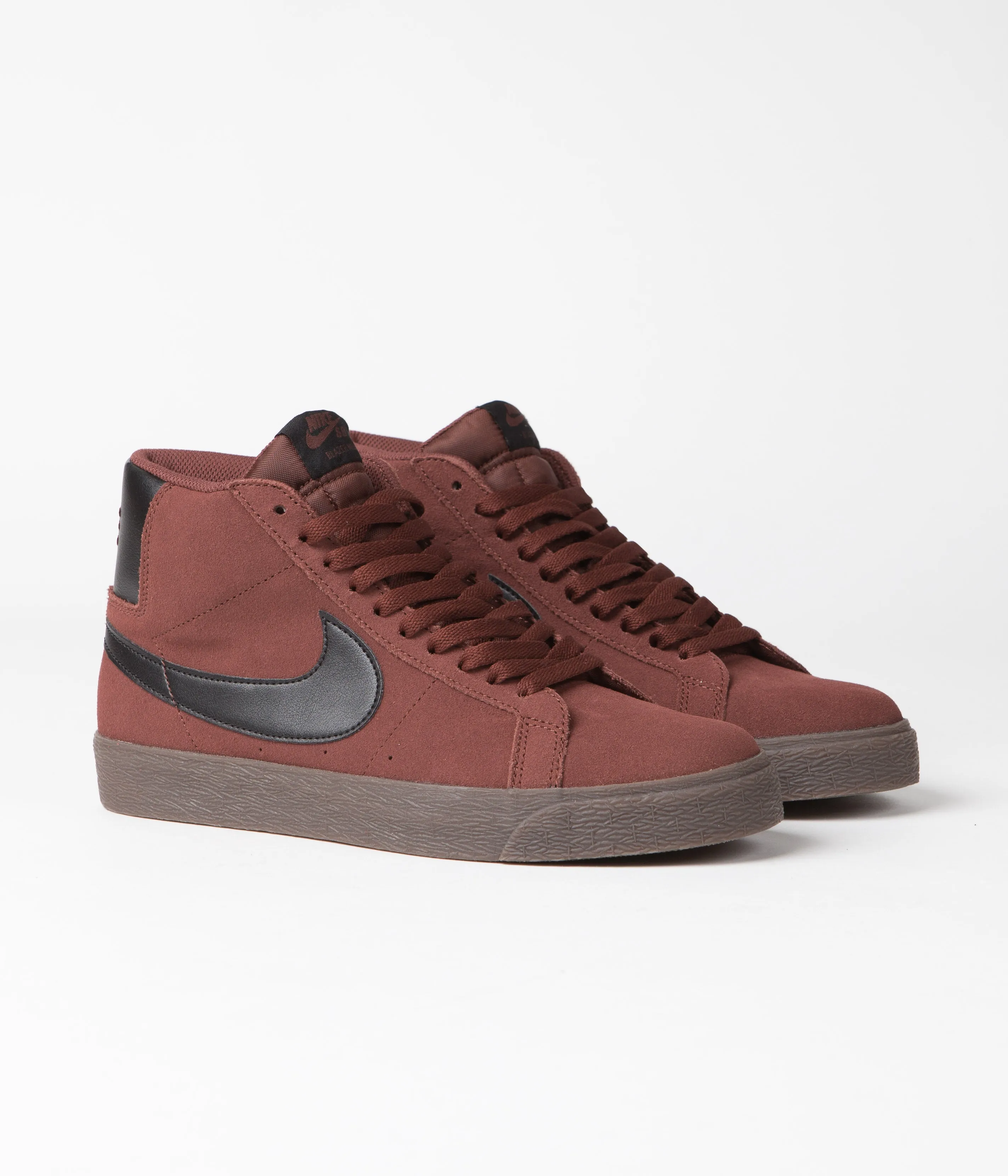 Nike SB Blazer Mid Shoes - Oxen Brown / Black - Oxen Brown