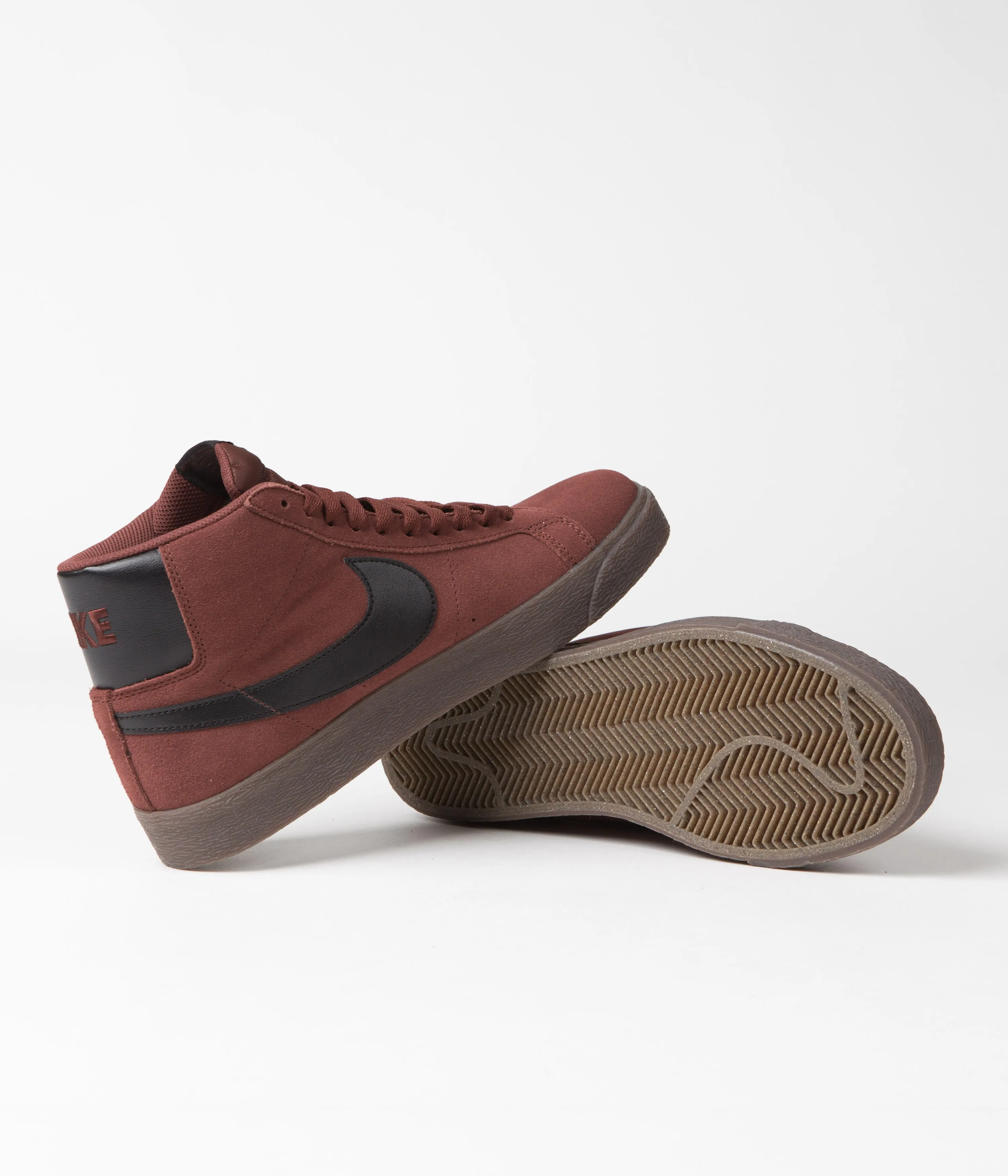 Nike SB Blazer Mid Shoes - Oxen Brown / Black - Oxen Brown