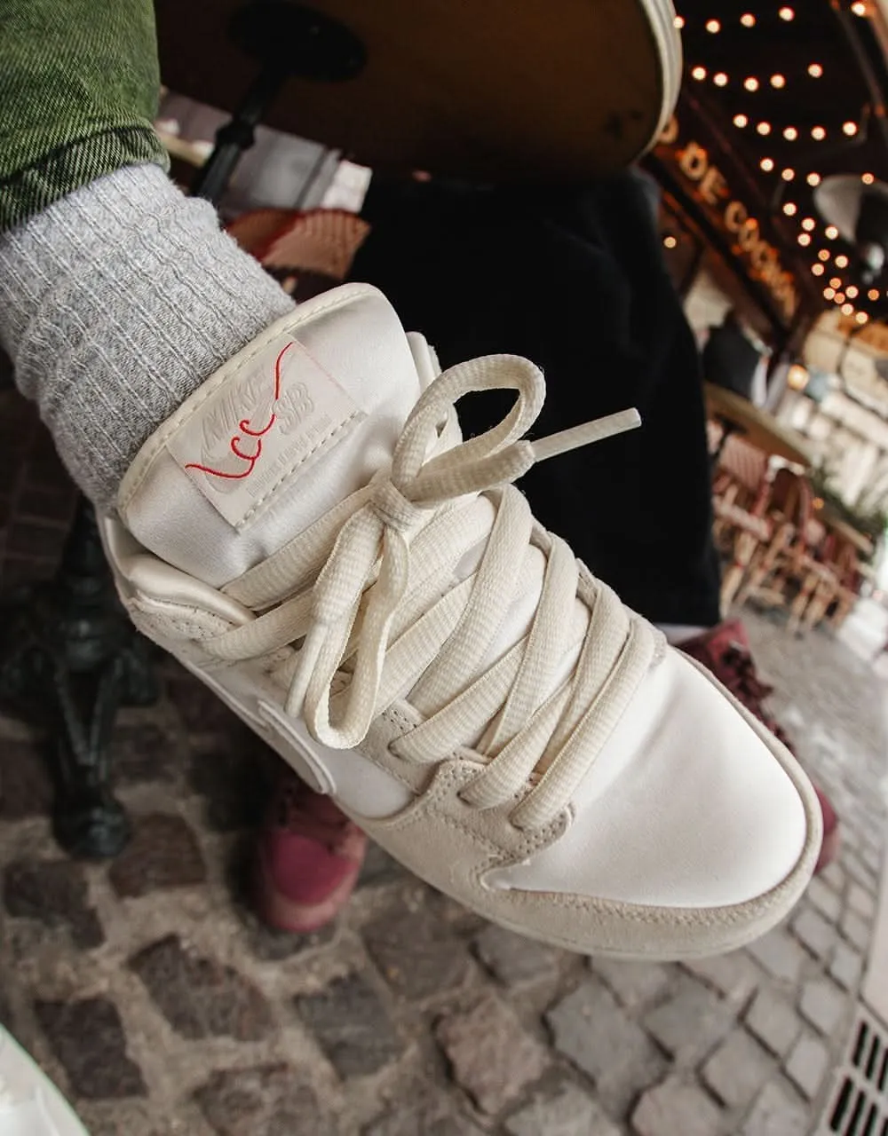 Nike SB 'City of Love' Dunk Low Premium Skate Shoes - Coconut Milk/Lt Bone-Phantom-Univ Red-Sail