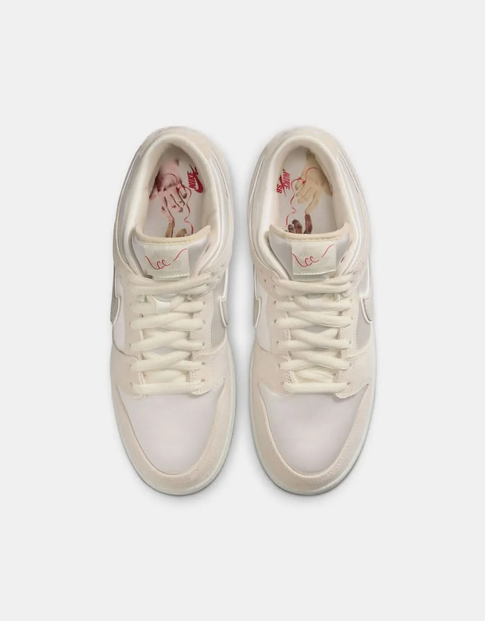 Nike SB 'City of Love' Dunk Low Premium Skate Shoes - Coconut Milk/Lt Bone-Phantom-Univ Red-Sail