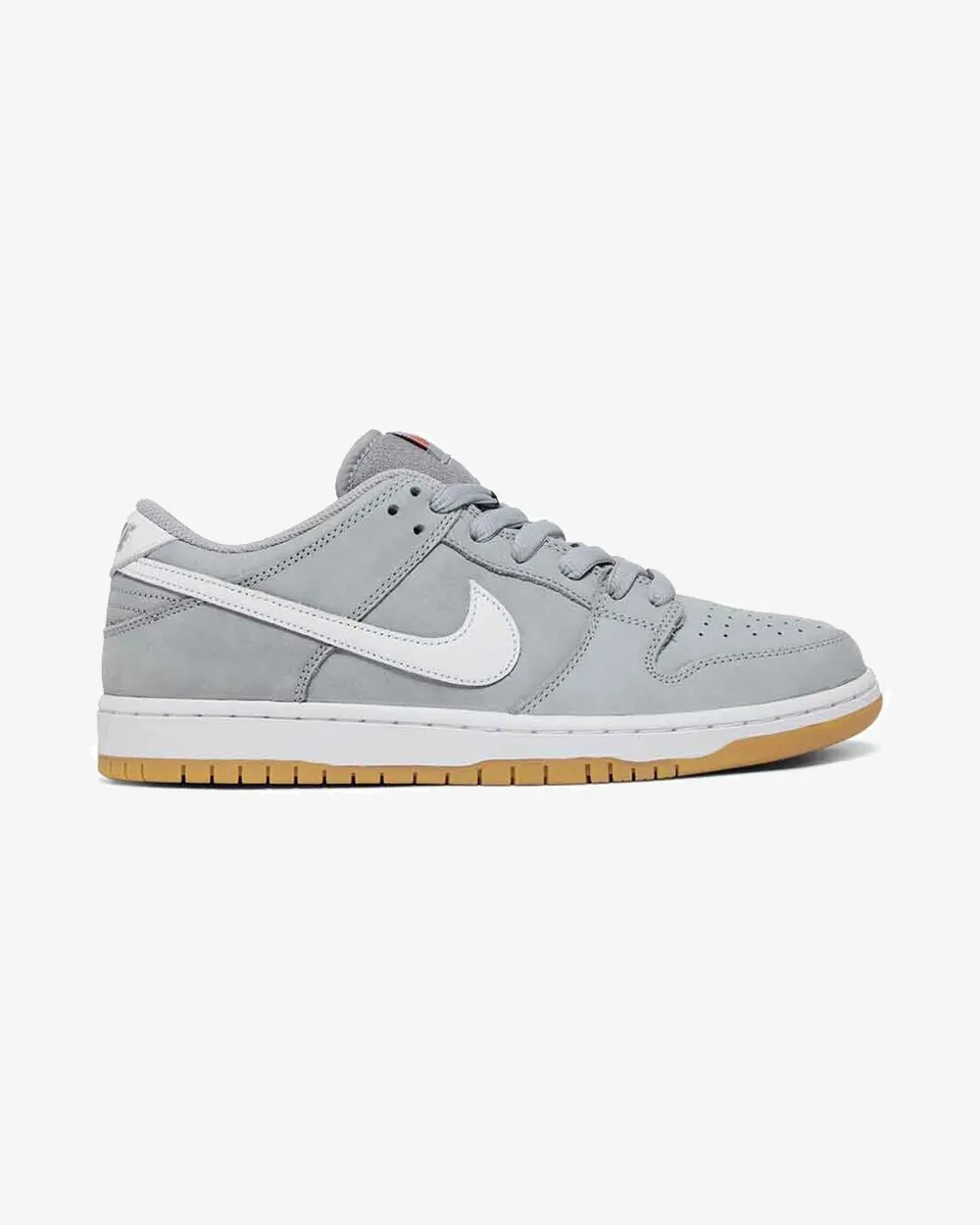 NIKE SB DUNK LOW PRO ISO ORANGE LABEL WOLF GREY GUM (NEW)