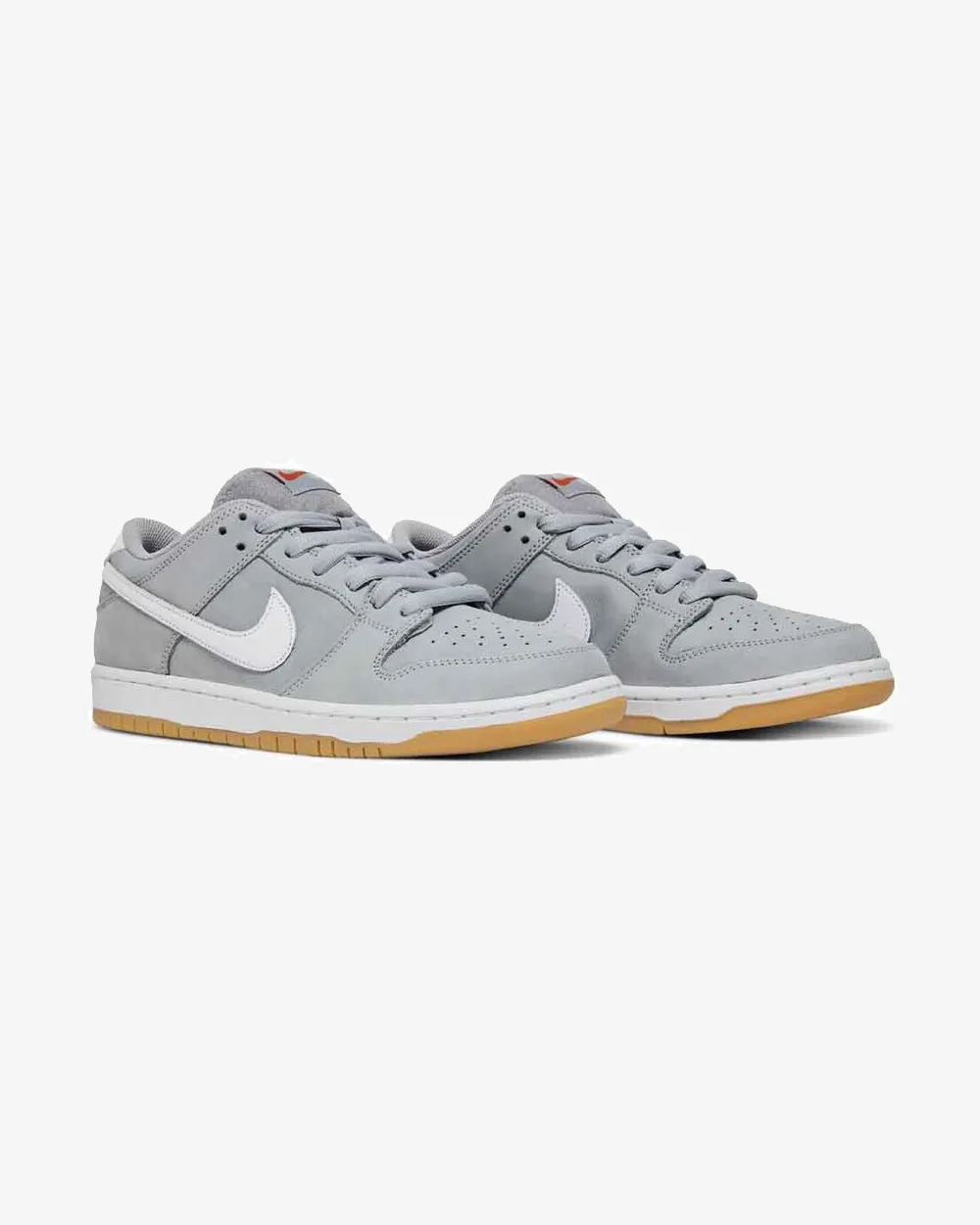 NIKE SB DUNK LOW PRO ISO ORANGE LABEL WOLF GREY GUM (NEW)
