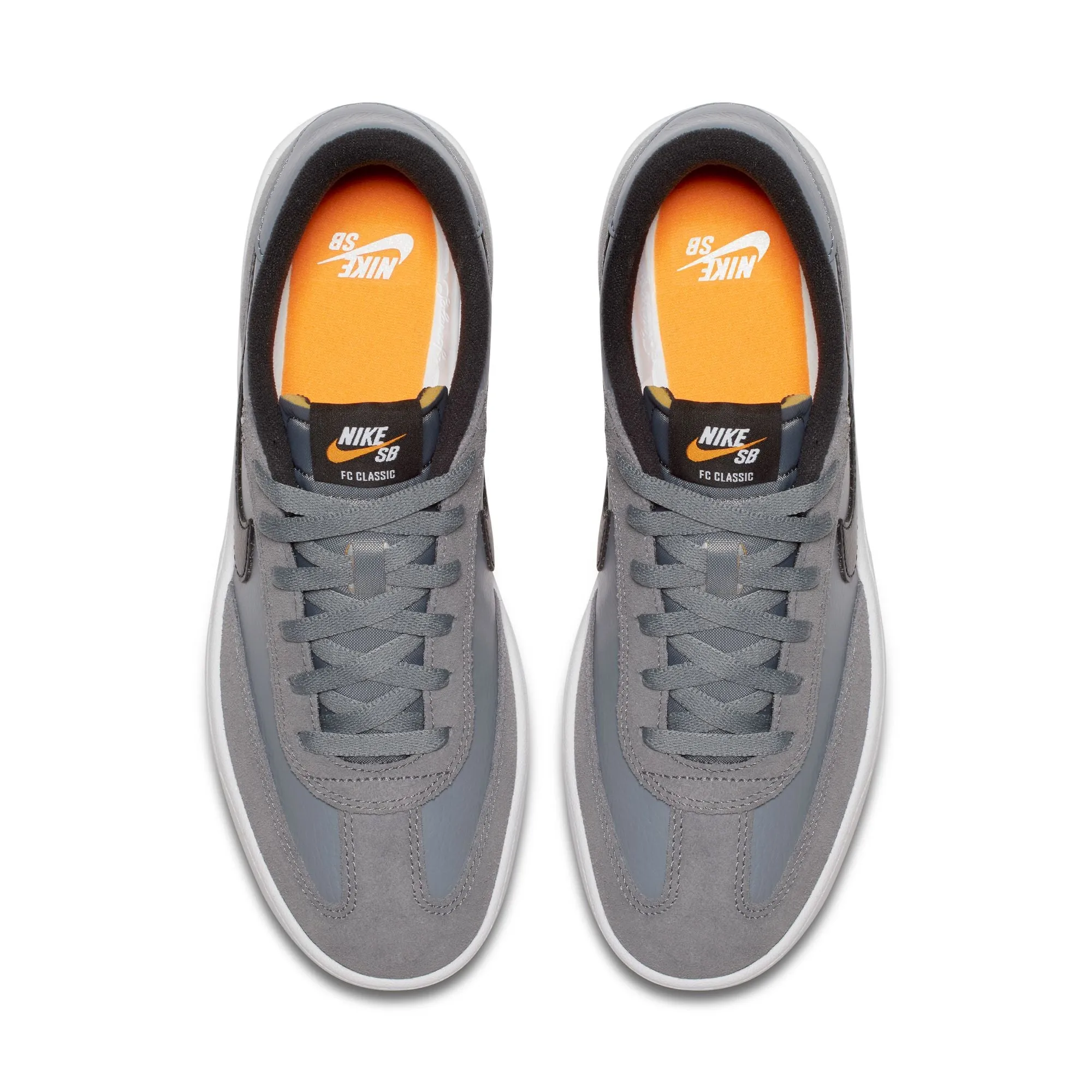 NIKE SB FC CLASSIC COOL GREY BLACK-WHITE-VIVID ORANG