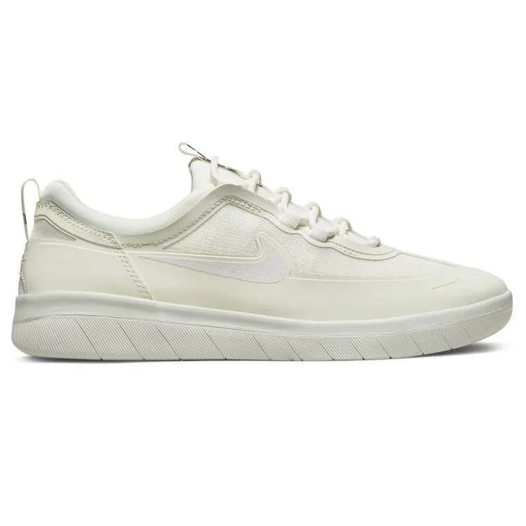 Nike SB Nyjah Free 2 Skateboard Shoe - Summit White/Summit White-Summit White