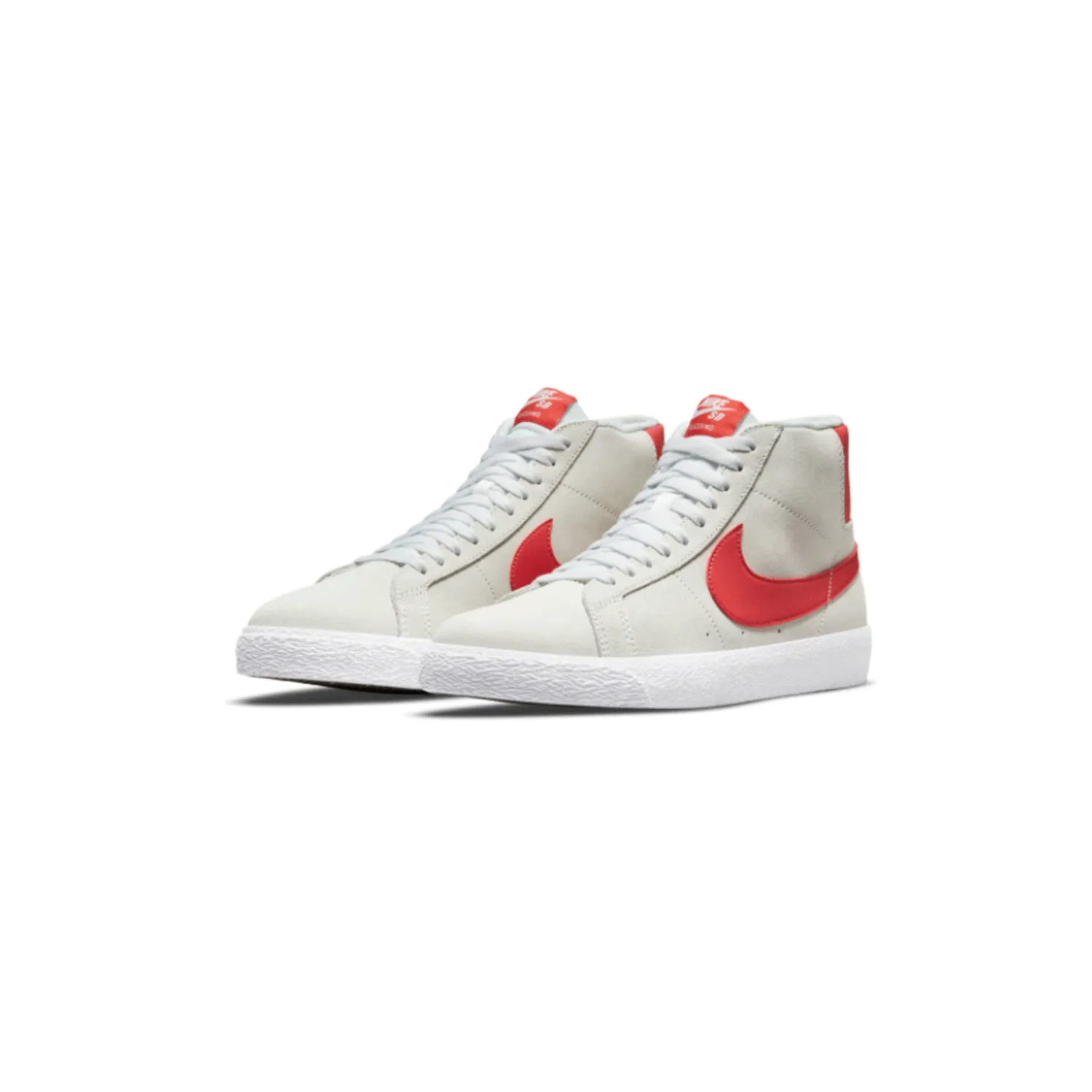Nike SB - Zoom Blazer Mid Skate Shoes - Summit White/Lobster SALE