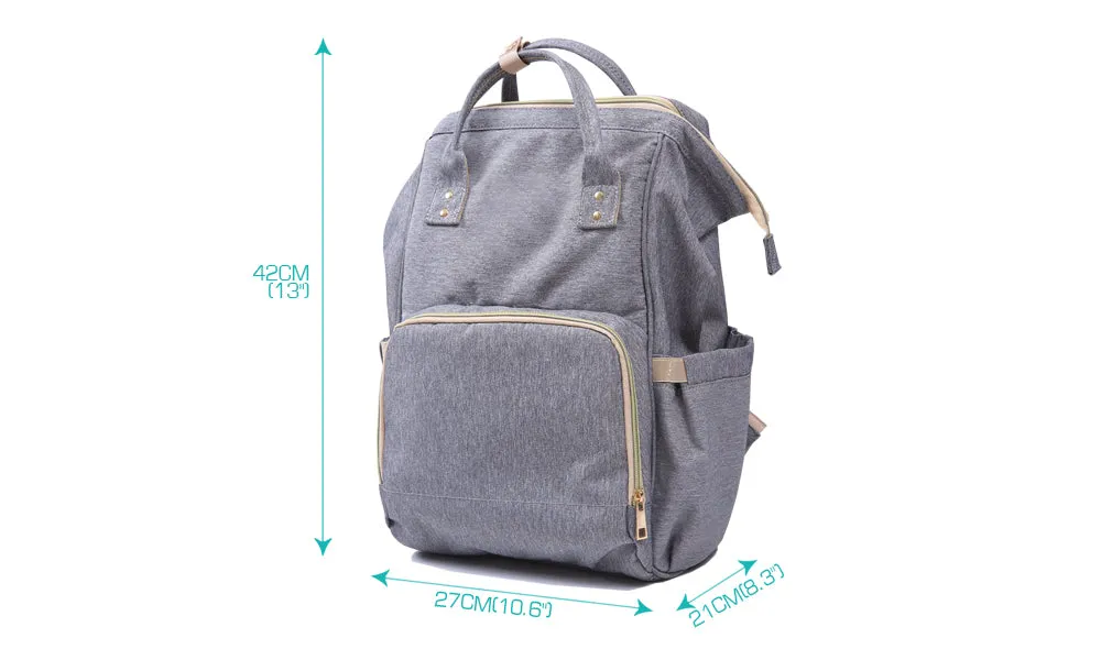 NNEDPE Multifunctional Large Baby Diaper Backpack Waterproof Blue