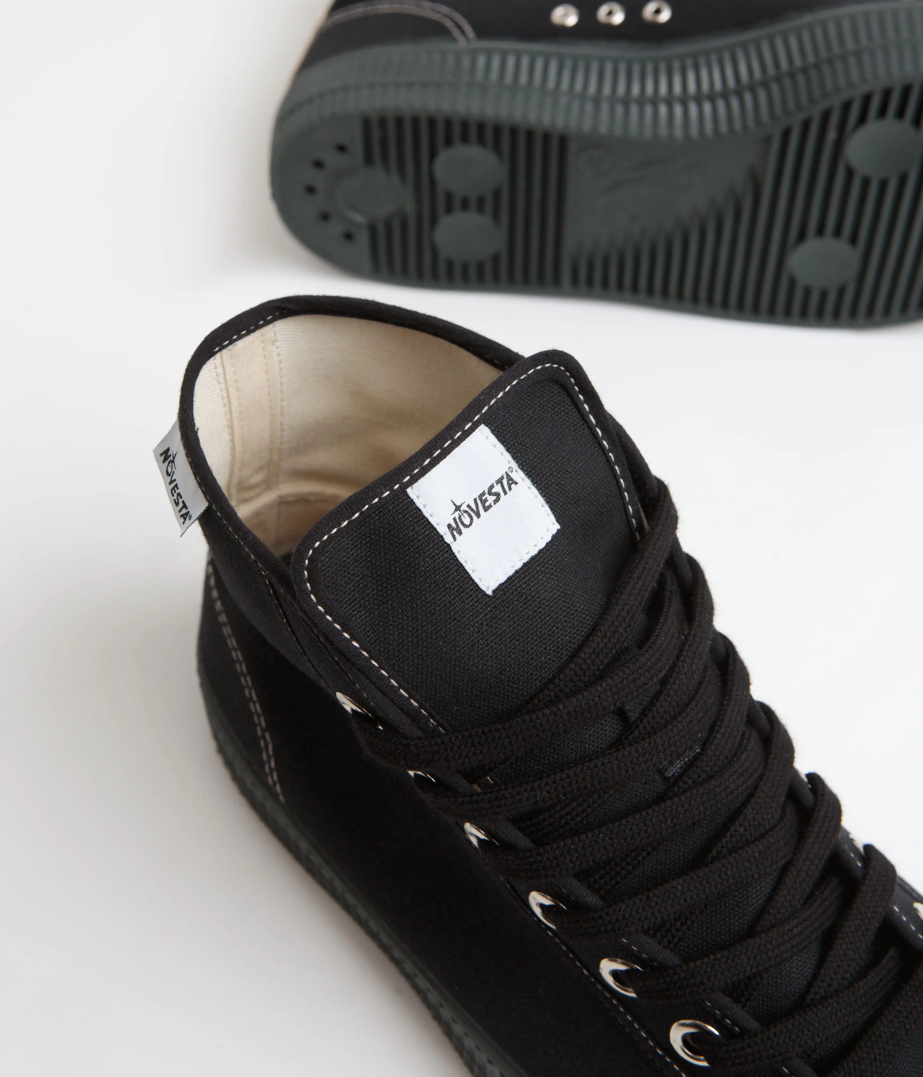 Novesta Star Dribble Contrast Stitch Shoes - 60 Black / 99 Beige / 245 Grey