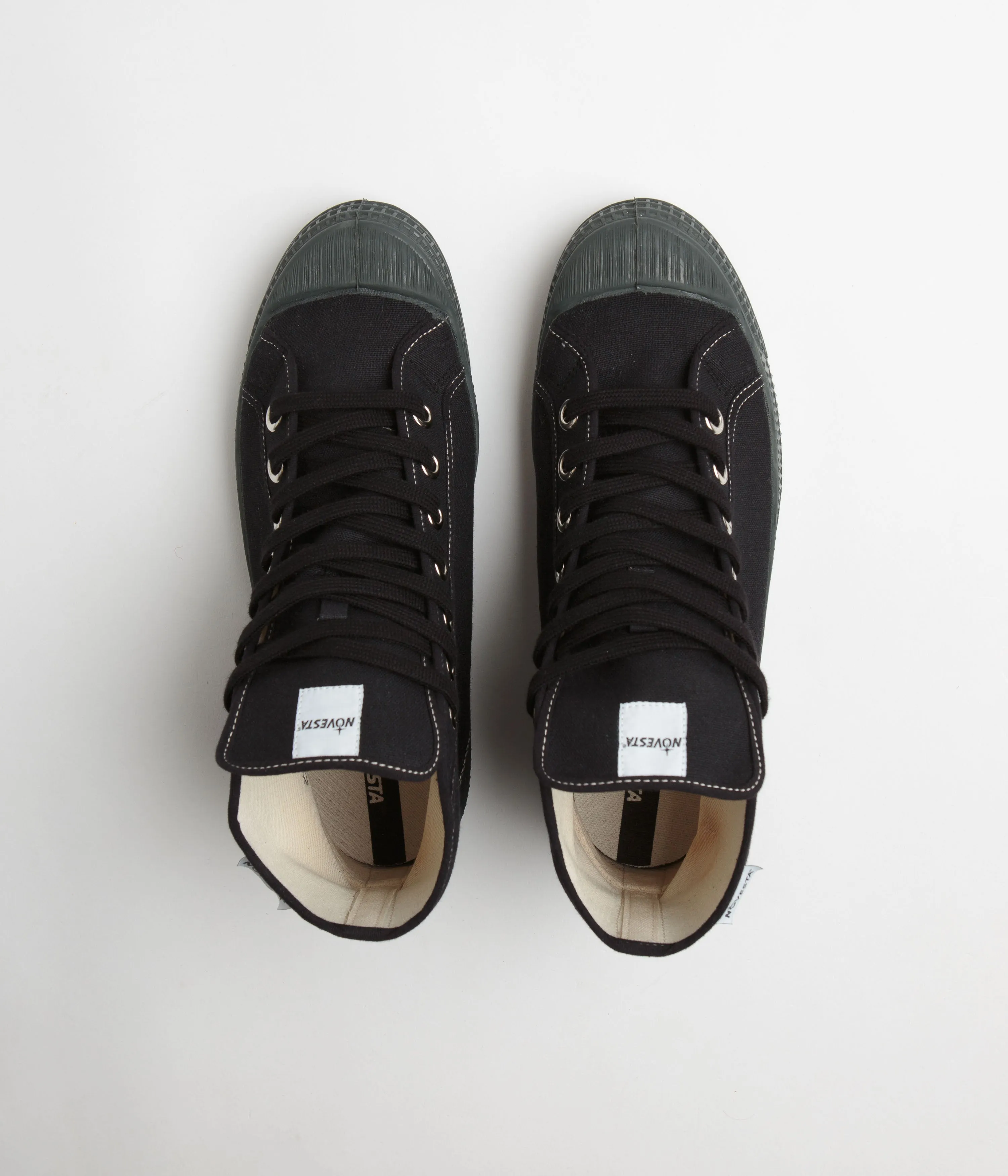 Novesta Star Dribble Contrast Stitch Shoes - 60 Black / 99 Beige / 245 Grey