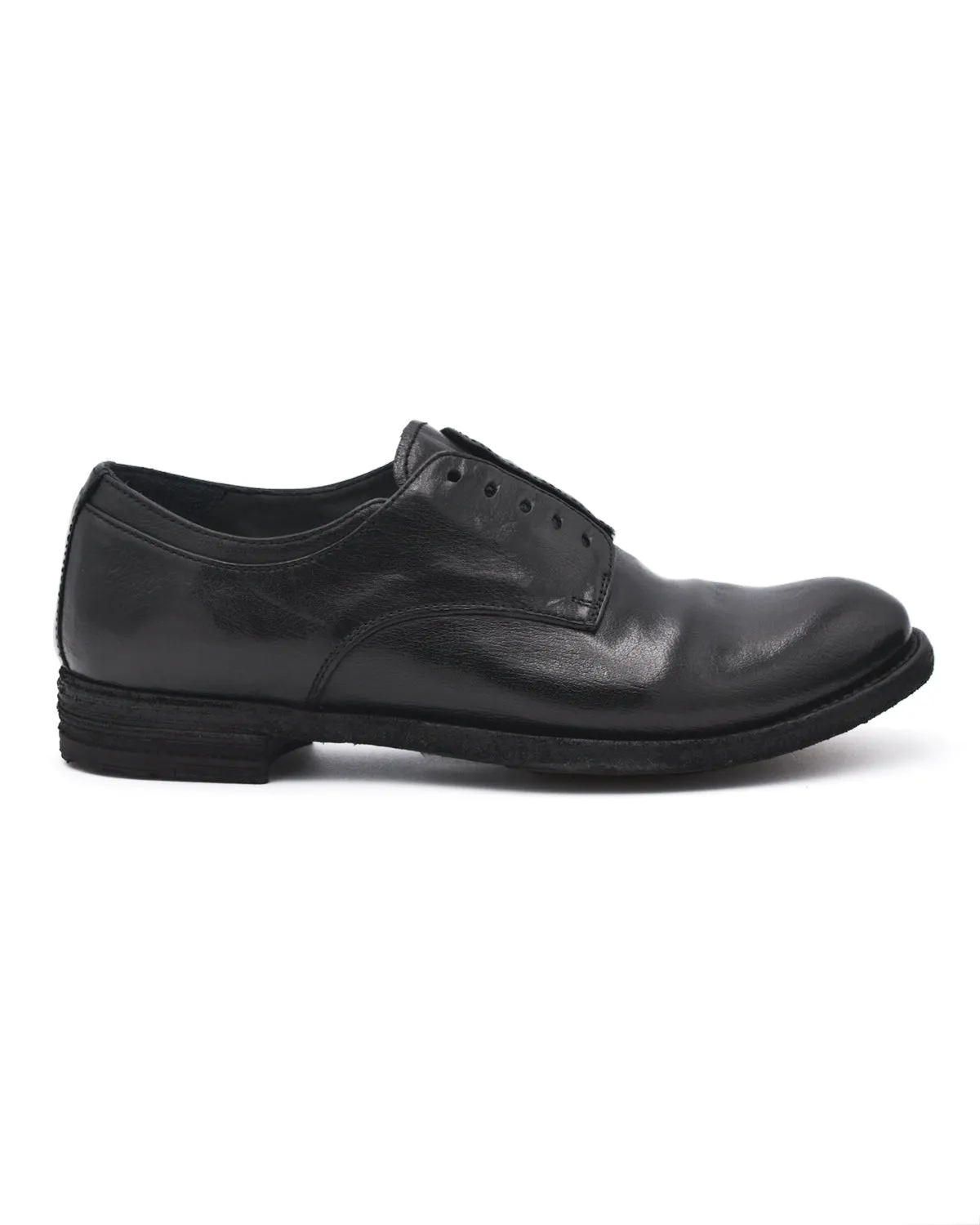 Officine Lexikon Black Leather Derby