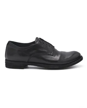 Officine Lexikon Black Leather Derby