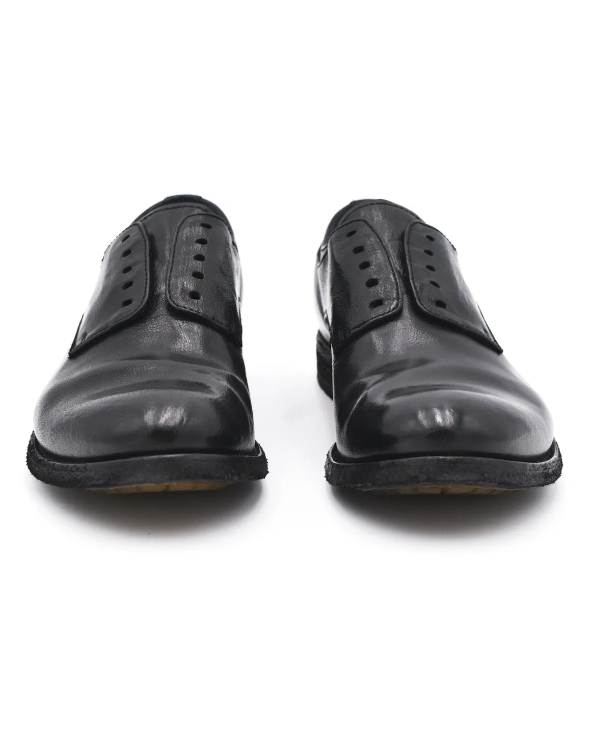 Officine Lexikon Black Leather Derby