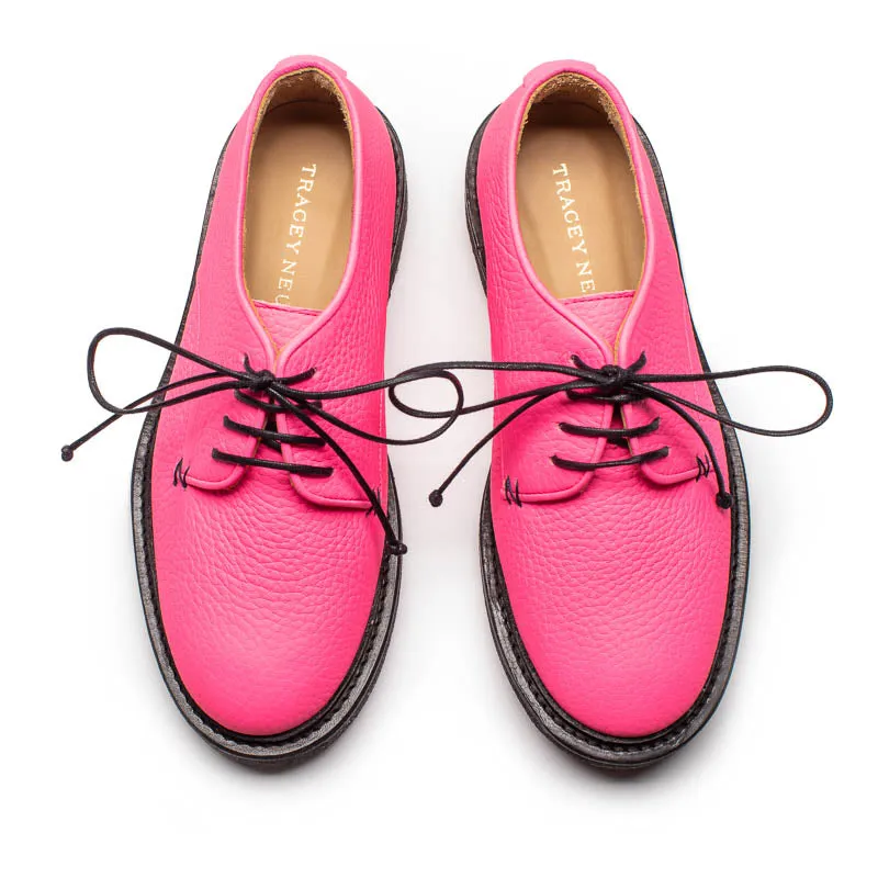 PABLO Hot Pink | Leather Derby