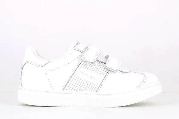 Pablosky Kids White Leather Sneaker - 283100