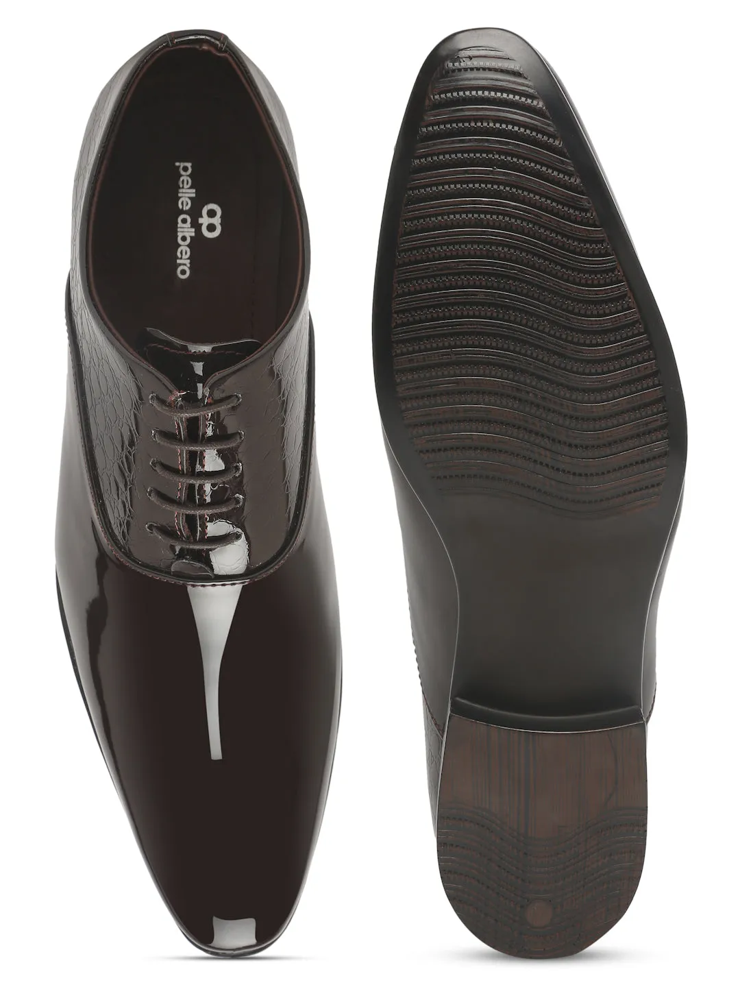 Pelle Albero Brown Mens Formal Shoes