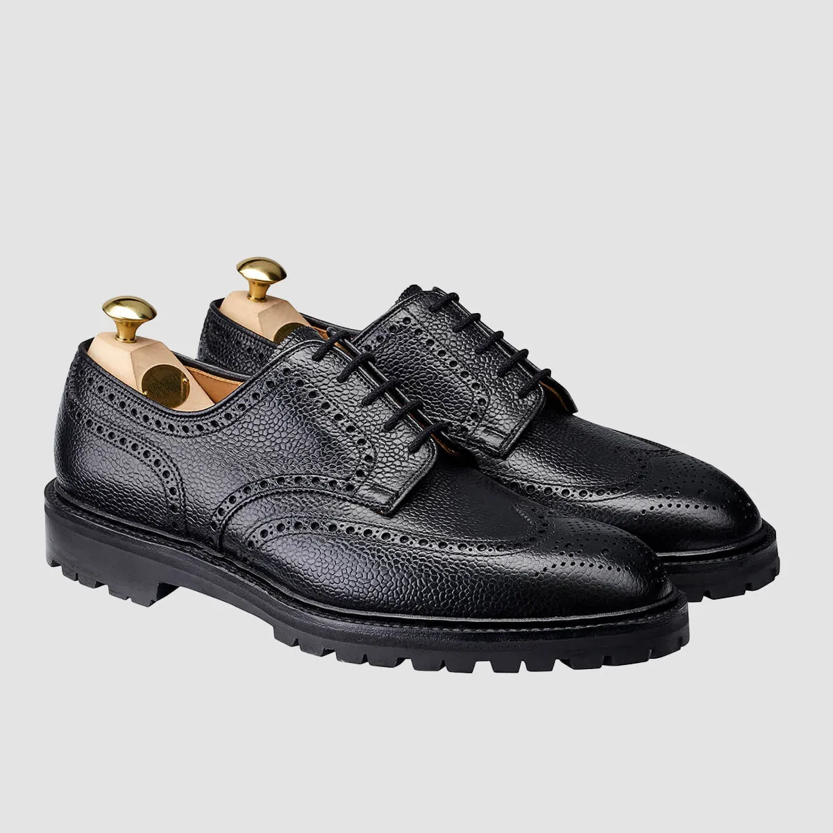 Pembroke, Black Scotch Grain, Vibram Commando Sole