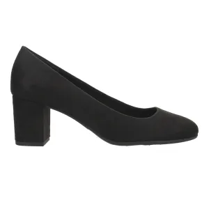Proper Round Toe Block Heel Pumps