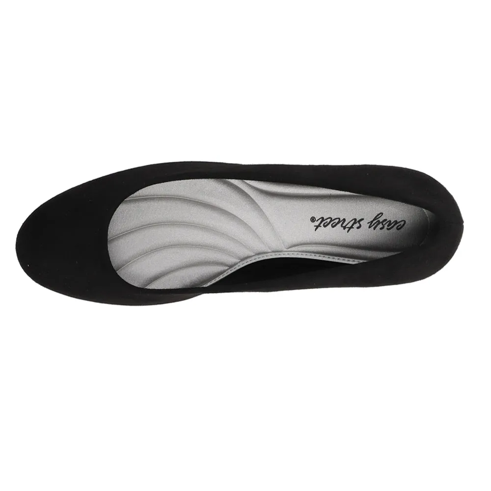 Proper Round Toe Block Heel Pumps