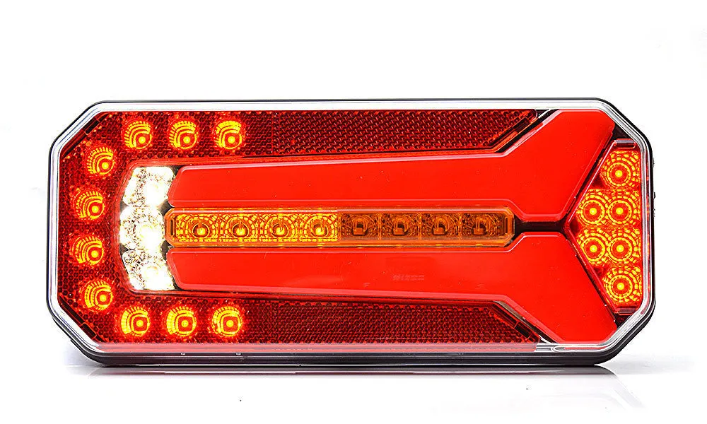 Rear Combination Trailer Lamp with Dynamic Indicator   Reverse Light