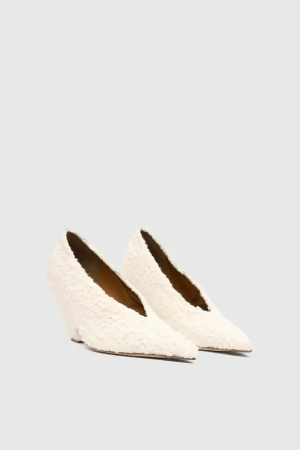 Rhys Boucle Pump Ivory