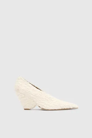 Rhys Boucle Pump Ivory