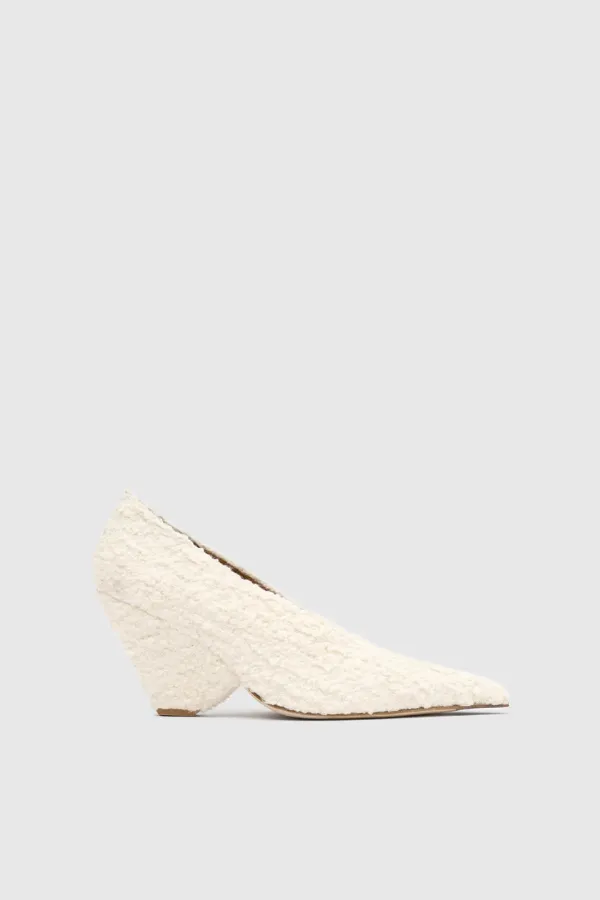 Rhys Boucle Pump Ivory