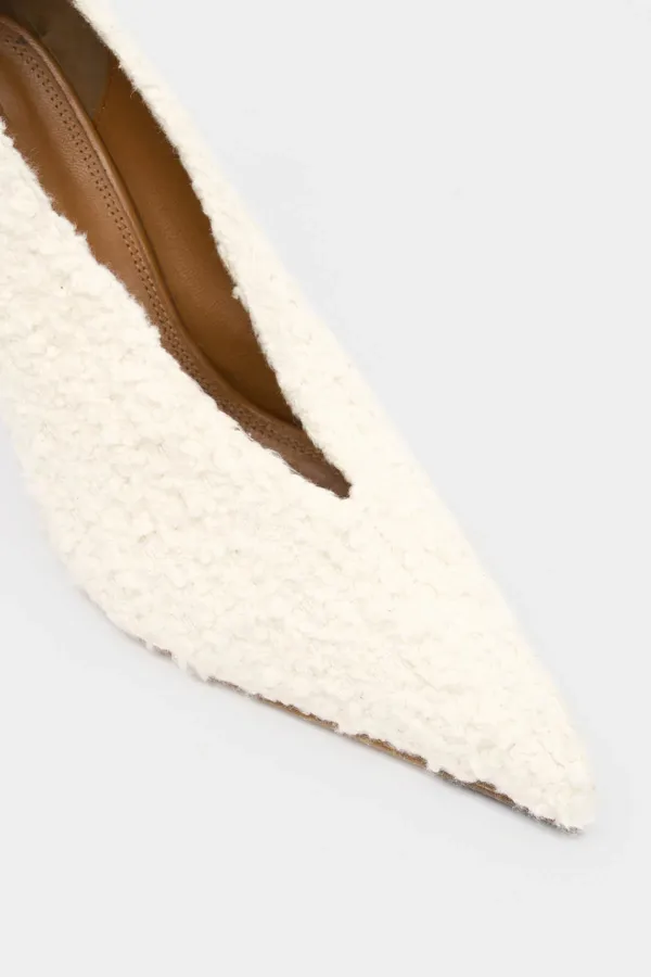 Rhys Boucle Pump Ivory