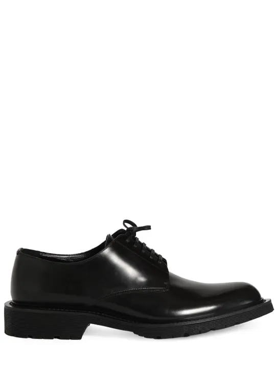 Saint Laurent   Army 20 leather derby shoes 
