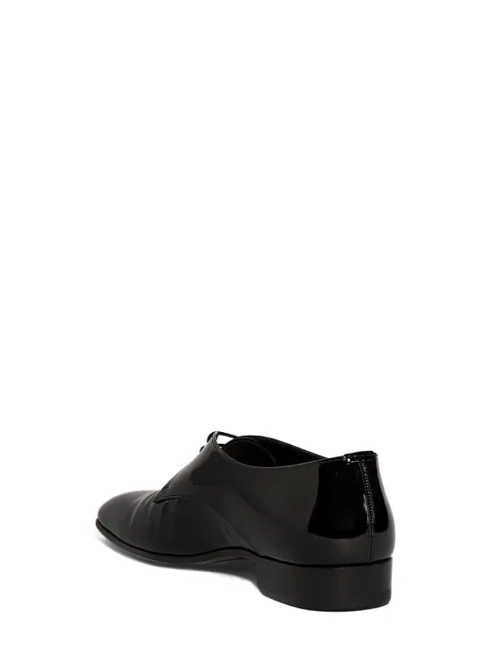 Saint Laurent   Gabriel 20 shiny leather derby shoes 
