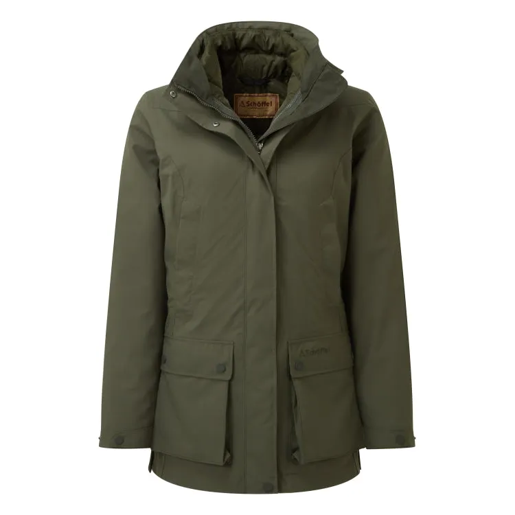 Schoffel Ladies Uppingham 3 in 1 Coat - Forest