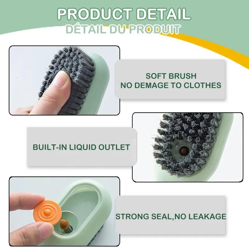 Shoe Cleaning Brush with Soap Dispenser