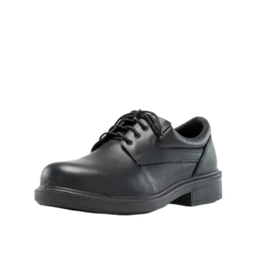 Steel Blue Black Manly Lace up Steel Toe Cap Safety Shoe (316109) (Pre-Order)