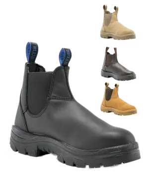 Steel Blue Mens Hobart Elastic Side Steel Cap Boots