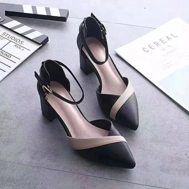 String Bead Pointed Toe Women Dress Shoes