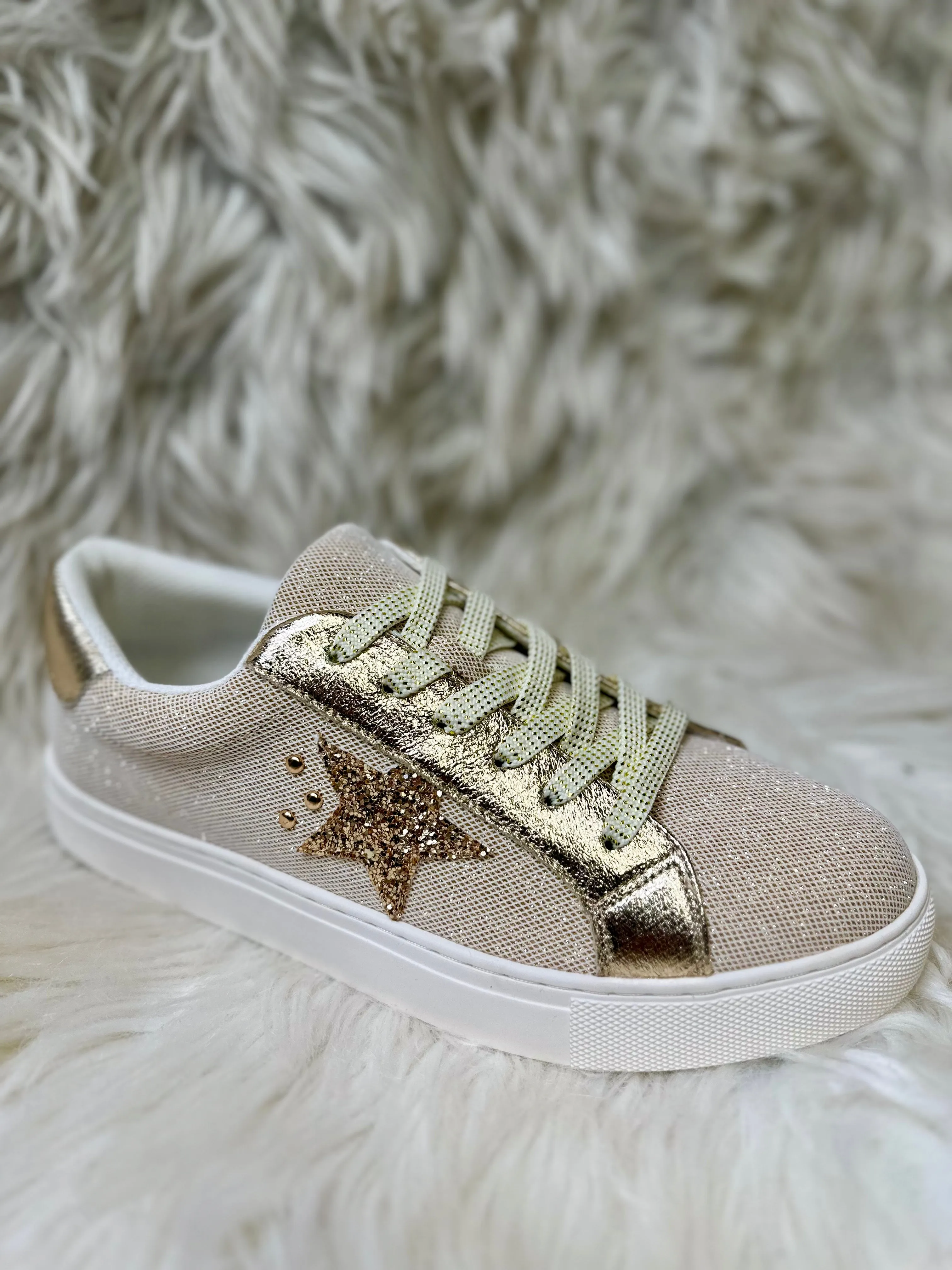 Supernova Gold Shimmer Sneaker