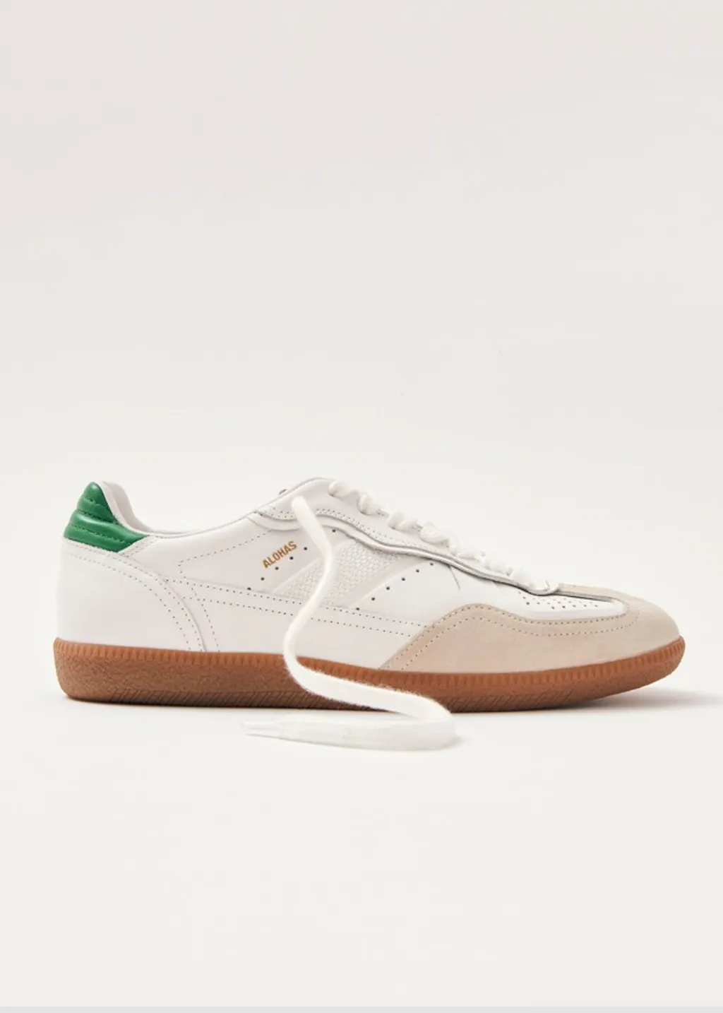 Tb.490 Green Leather Sneakers