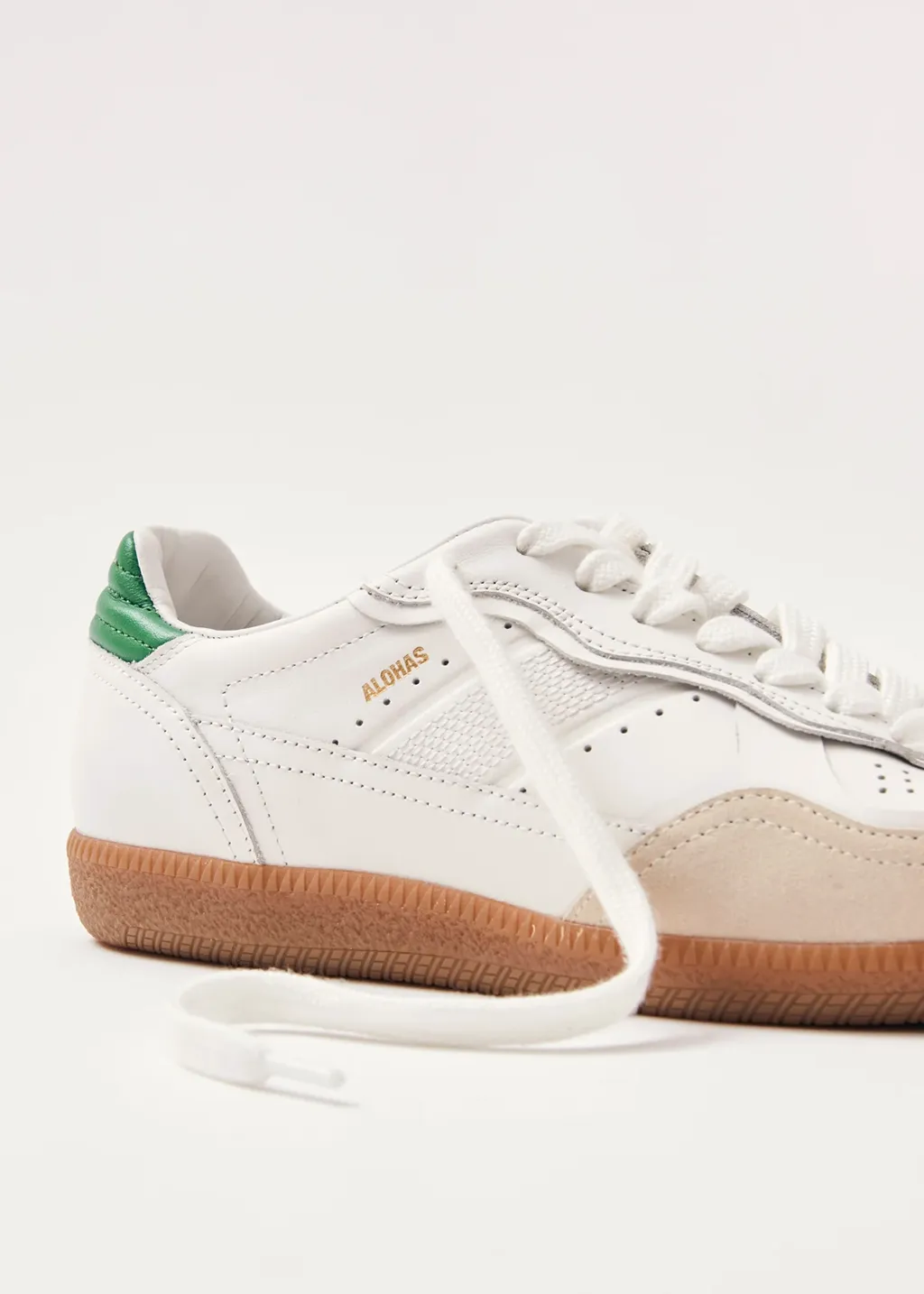 Tb.490 Green Leather Sneakers