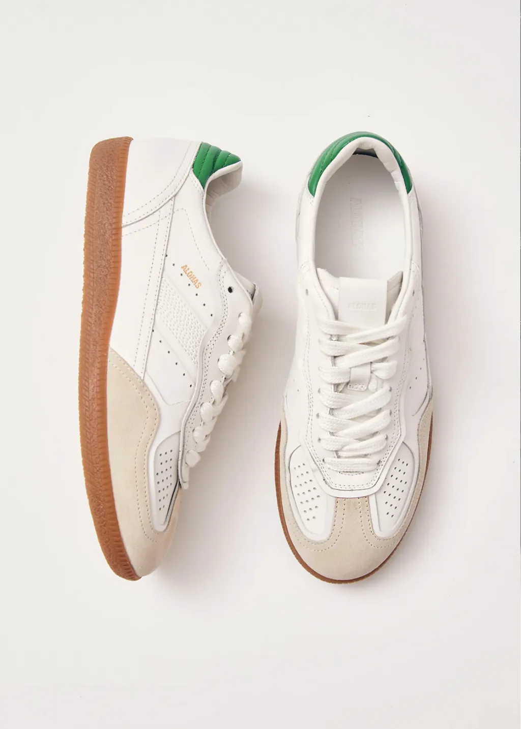 Tb.490 Green Leather Sneakers