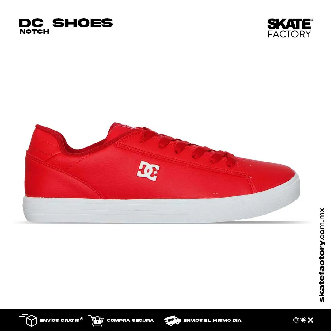 TENIS DC SHOES NOTCH CABALLERO ROJO BLANCO (ATH)