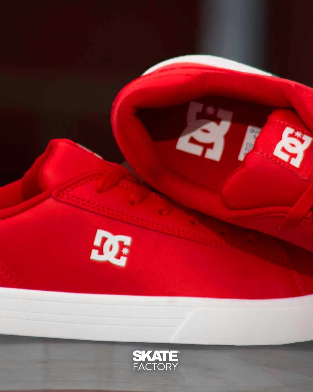 TENIS DC SHOES NOTCH CABALLERO ROJO BLANCO (ATH)