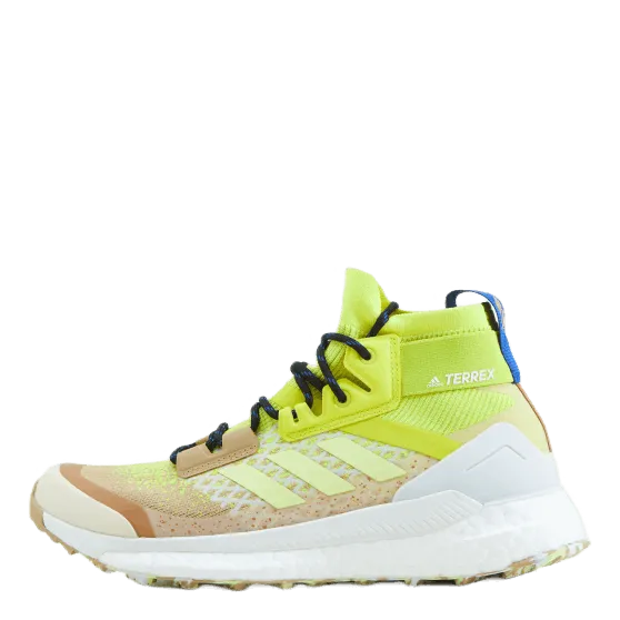 Terrex Free Hiker Primeblue Hiking Shoes Beige Tone / Pulse Yellow / Acid Yellow