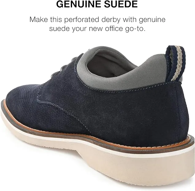 Thomas & Vine Men's Desmond Derby Shoe  Color Navy Size 10.5M