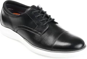 Thomas & Vine Men's Felton Cap Toe Derby Shoe  Color Black Size 12M