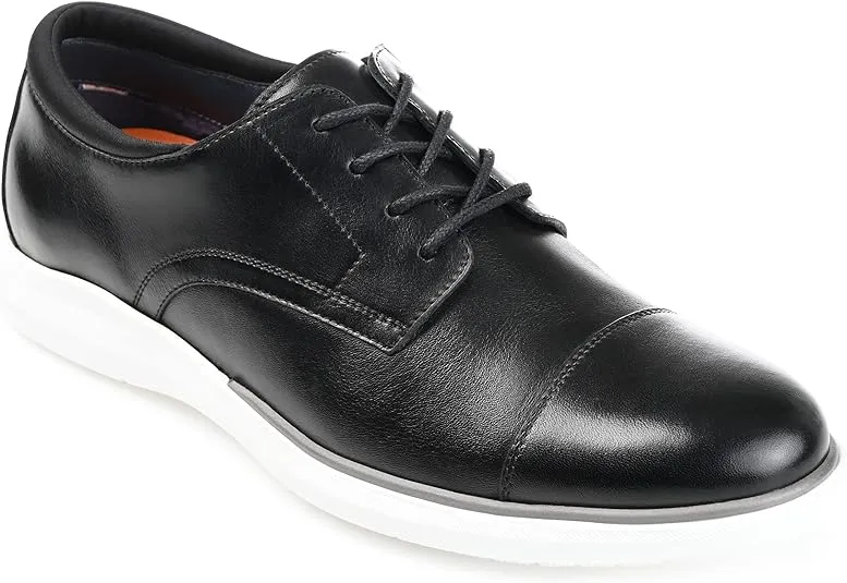 Thomas & Vine Men's Felton Cap Toe Derby Shoe  Color Black Size 12M