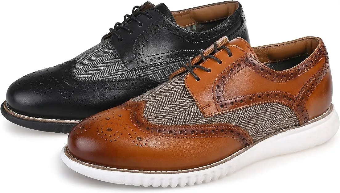Thomas & Vine Mens Wilder Wingtip Derby Shoes  Color Cognac Size 8.5M