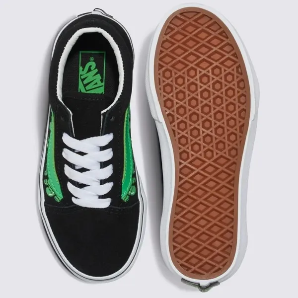 Vans - Kids Old Skool Glow Slime Skate Shoes